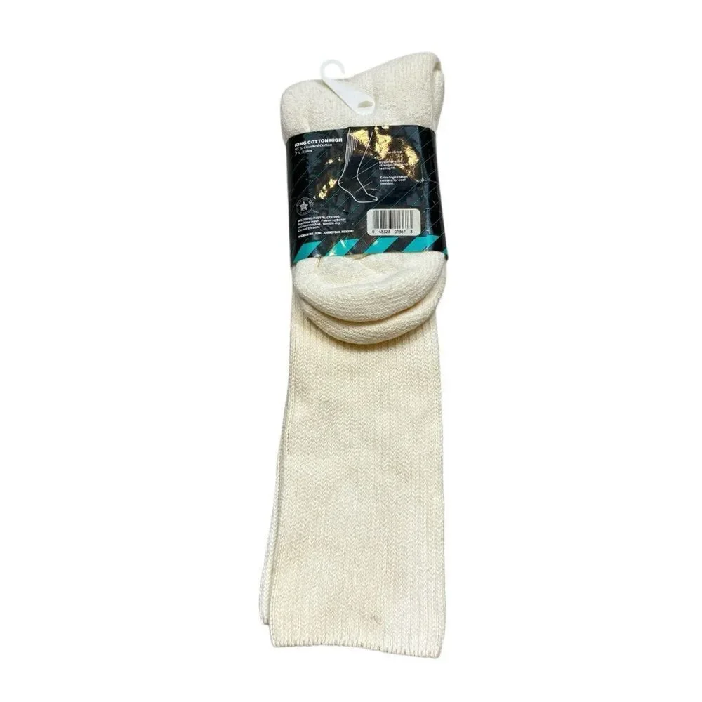 Brand new in Package Vintage Wigwam King Cotton High Sport‎ Socks White
